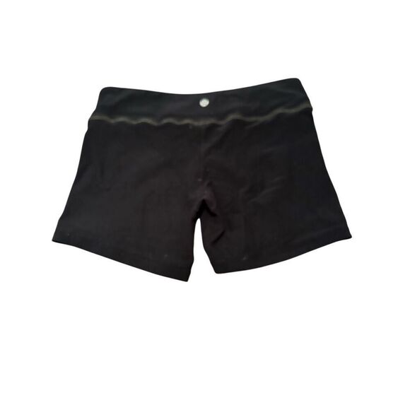 Lululemon reversible biker shorts black sz 8 women’s active workout - Picture 6 of 8
